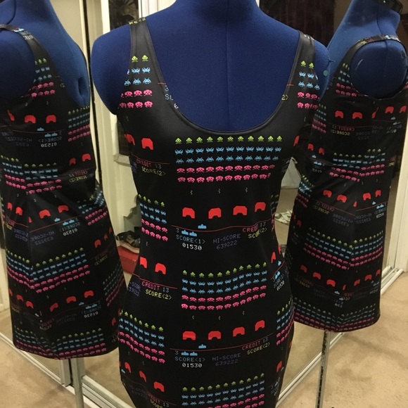 Blackmilk Space Invaders Body Con dress - Picture 4 of 4